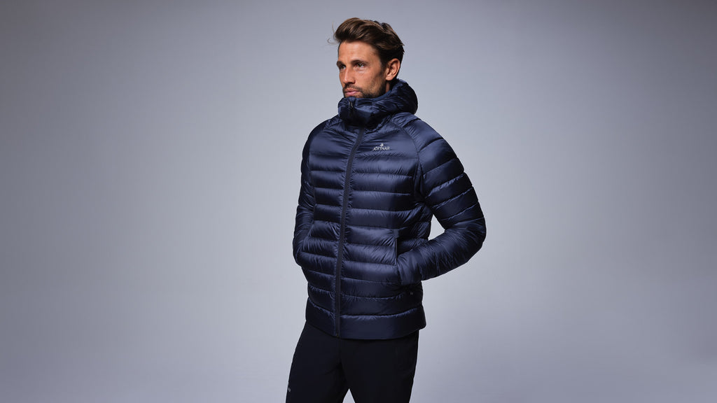 HOODED DOWN JACKET - Black